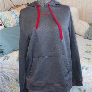Under Armour Gray and Red Hoodie